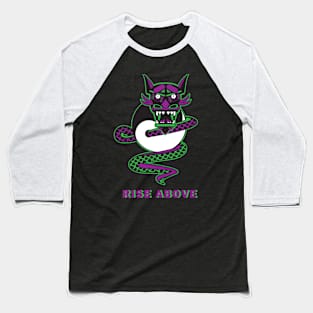 8ts Yin Yang Purp Baseball T-Shirt